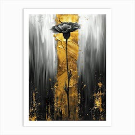 Black And Gold 108 Art Print