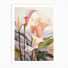 Calla Lily 3 Flower Painting Art Print