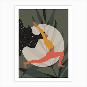 Yoga Green Art Print