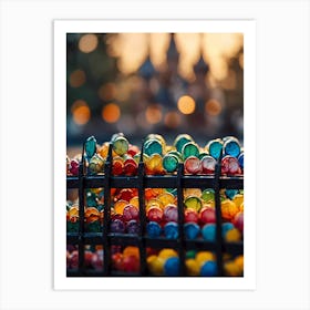 Colorful Marbles Art Print