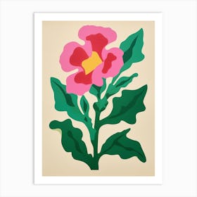 Cut Out Style Flower Art Gladiolus Art Print