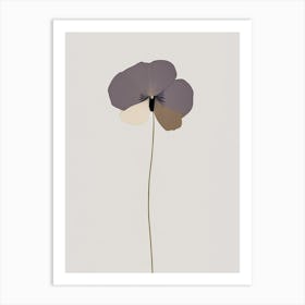 Pansy Wildflower Simplicity Art Print