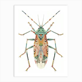 Colourful Insect Illustration Boxelder Bug 13 Art Print