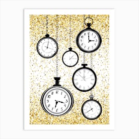 Glitter Watch Art Print