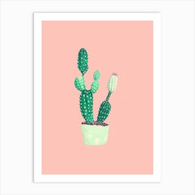 Lonely Cactus Art Print