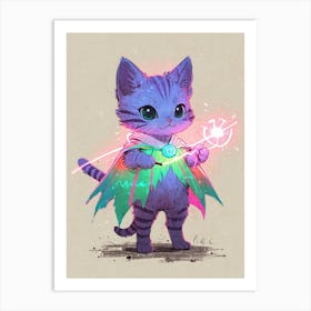 Cat With A Wand Art Print