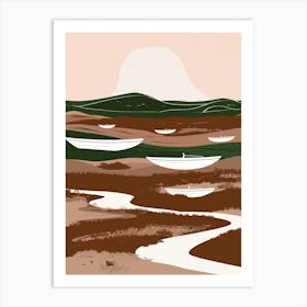 Boats In The Marsh Art Print