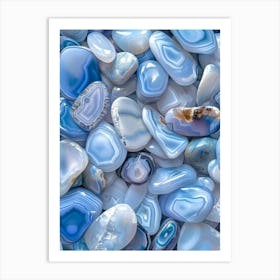 Blue Agate 8 Art Print