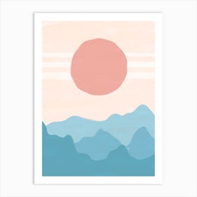 Pink Sunset Art Print