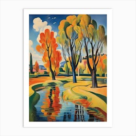 Autumn In The Park Art Print