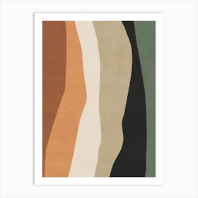 Abstract Wavy Lines - Tn Art Print