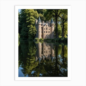 Castle On A Lake Art Print