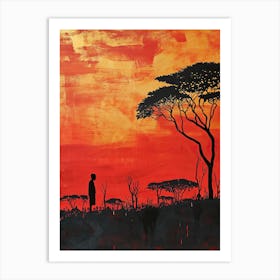 The African Night Art Print