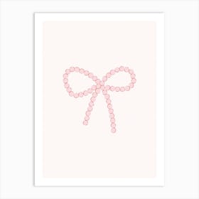 Pink Bow 1 Art Print