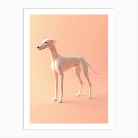 Greyhound Dog. Generated with AI. Art Print 2 Art Print