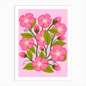 Pink Flowers Art Print