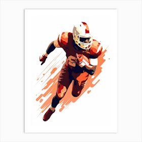 American Football Player print Art Print