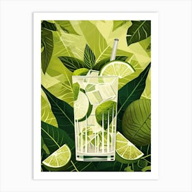 Art Deco Caipirinha 4 Art Print