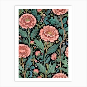 William Morris Carnations Art Print