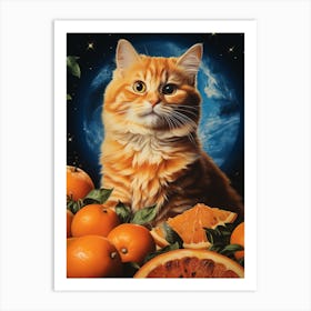 Orange Cat Art Print