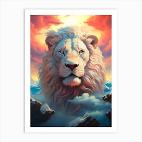 Lion In The Sky 5 Art Print