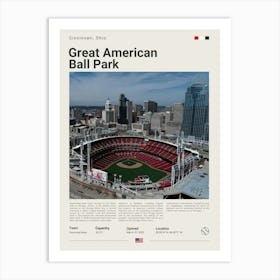 Baseball - Cincinnati Reds - Great American Ball Park Art Print