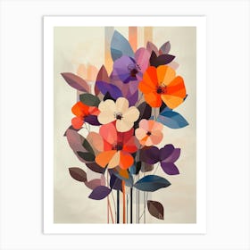 Abstract Flowers Canvas Print 4 Art Print