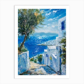 Mykonos Street Art Print