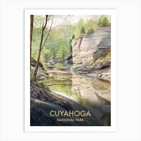 Cuyahoga Valley National Park Watercolour Vintage Travel Poster 4 Art Print