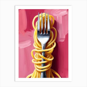 Fork And Spaghetti 2 Art Print