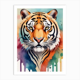 Colourful Tiger Art Print