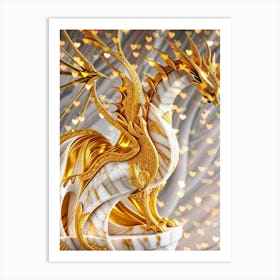 Golden Dragon 1 Art Print