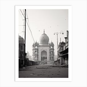 Delhi, India, Black And White Old Photo 2 Art Print