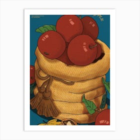 Apples In A Sack Art Print