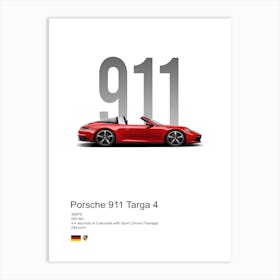 911 Targa Porsche Art Print