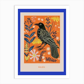 Spring Birds Poster Raven 4 Art Print
