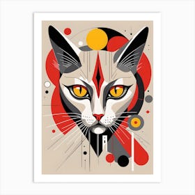 Modern Cat Art Print