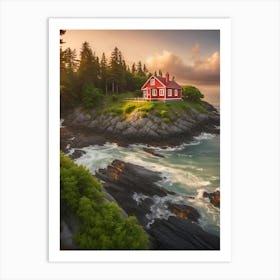 House On The Cliff 1 Art Print