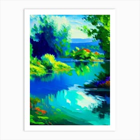 Lagoon Landscapes Waterscape Impressionism 1 Art Print