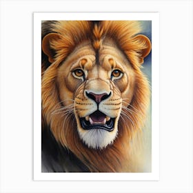 Lion Painting Art Print