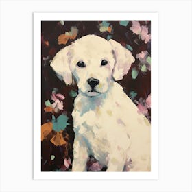 A Poodle Dog Painting, Impressionist 2 Art Print