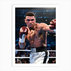 Boxer In Action Art Print