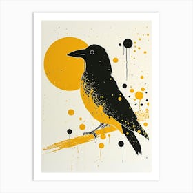 Yellow Crow 3 Art Print