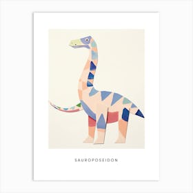 Nursery Dinosaur Art Sauroposeidon 2 Poster Art Print