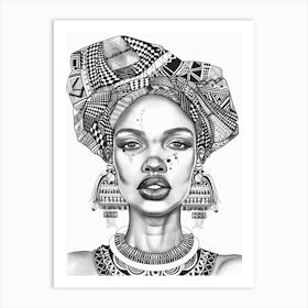 African Woman 164 Art Print