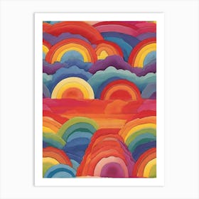 Rainbows 2 Art Print