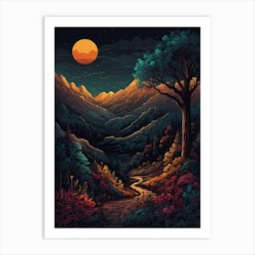 Landscape Painting 23 Art Print