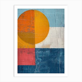 Abstract - Sunset, Oil Art Print