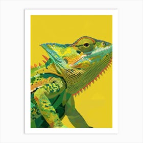 Fischer S Chameleon Modern Illustration Art Print