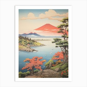 Sado Island In Niigata, Ukiyo E Drawing 2 Art Print